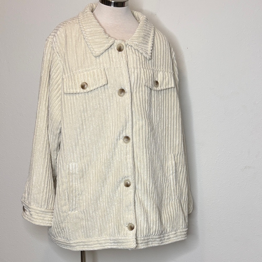 Koolaburra by UGG size 3X Women's Cream corduroy Jacket
